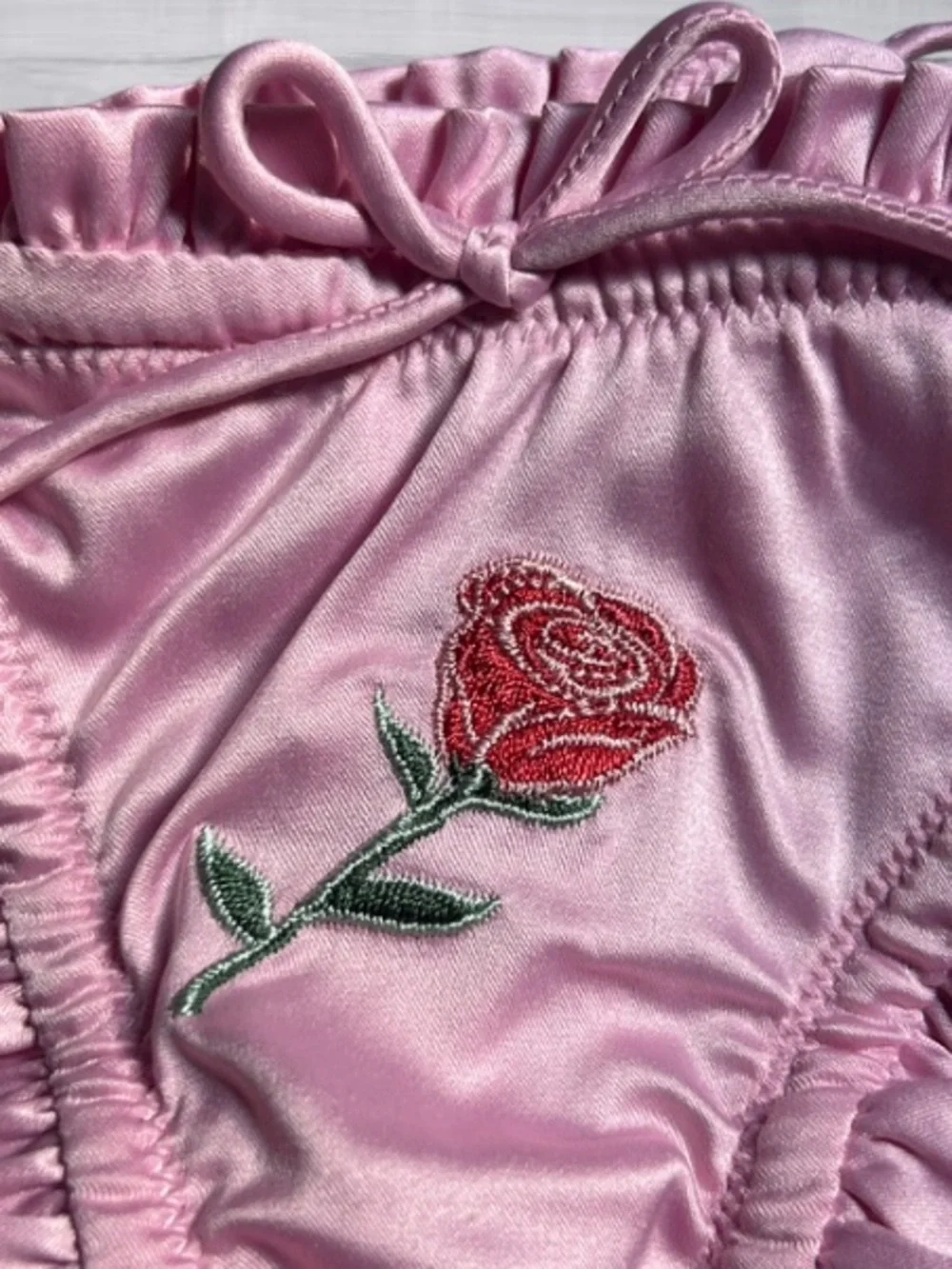 🆕💕🍋 For Love & Lemons Rose Coquette Set Victoria Secret XS NWT🌹